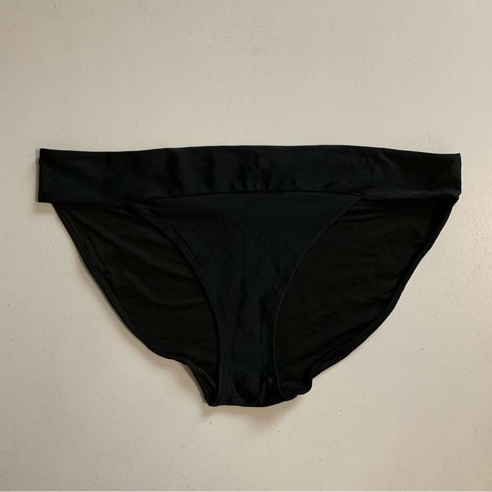 Aerie Black Banded Waist Bikini Bottom Size XXL NWT